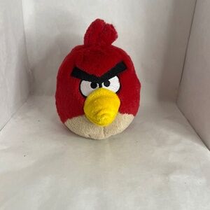 Angry Birds Red Bird Plush Stuffed Animal Doll w/Tush Tag 2010 Commonwealth toy